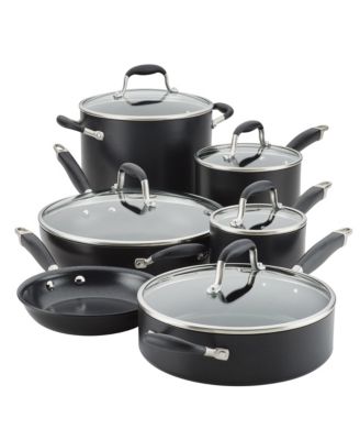 Advanced Home Hard-Anodized Nonstick Cookware Set, 11 Piece