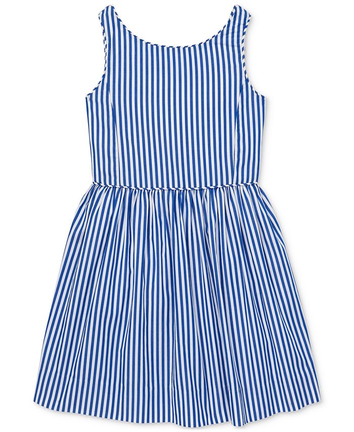 Polo Ralph Lauren Toddler Girls Bengal-Stripe Cotton Dress - Macy's