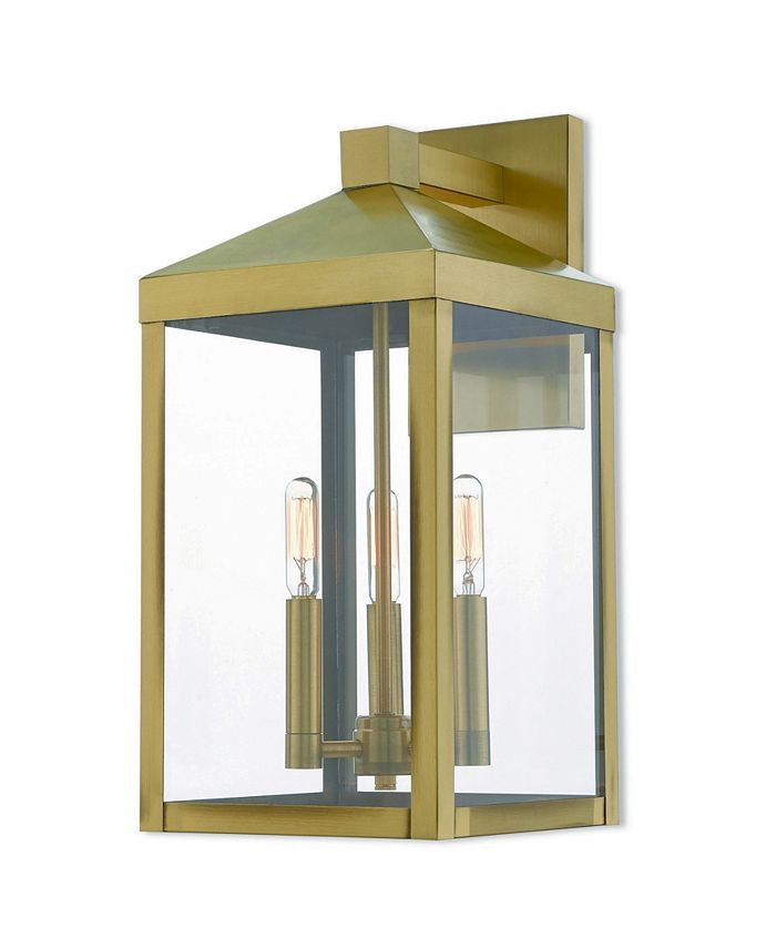 Livex - Nyack 3-Light 17.5" Outdoor Wall Lantern