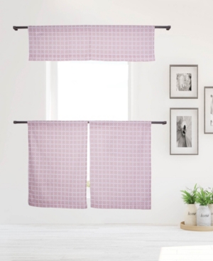 Angelica 3 Piece Kitchen Curtain Set 58
