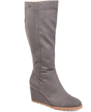 image of Journee Collection Women-s Comfort Extra Wide Calf Parker Boot Women-s Shoes