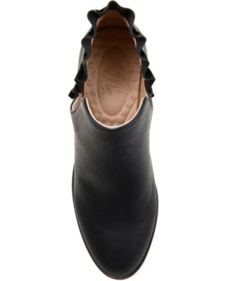 Women's Lennie Ruffle Detail Stacked Block Heel Booties