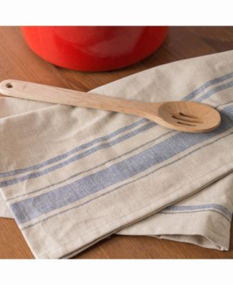 Chambray French Stripe Woven Dishtowel, Set of 3