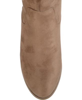 Women's Sanora Wide Calf Stacked Heel Mid Shaft Boots