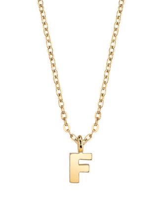 Gold-Tone Initial Necklace 20"