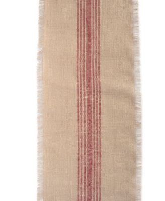 Barn Middle Stripe Burlap Table Runner 14" x 72"