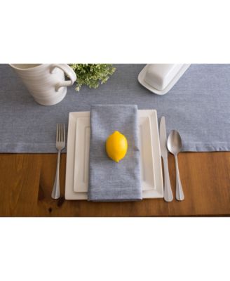 Solid Chambray Table Runner 14" x 108"