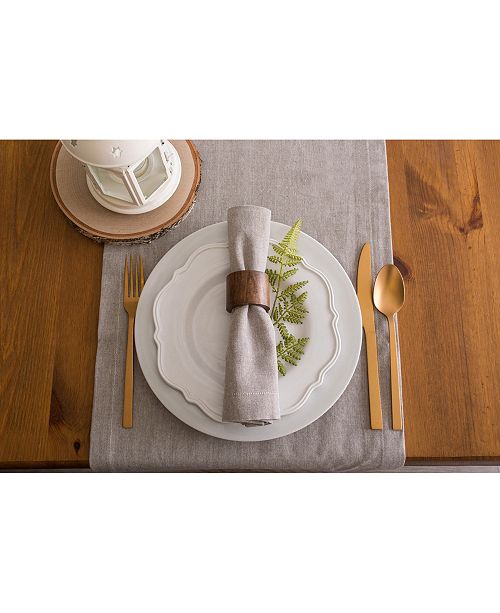 Design Imports Solid Chambray Table Runner 14" x 72" & Reviews Table