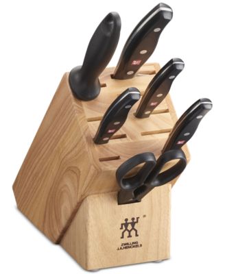 J.A. Henckels Twin Signature 7 Piece Kitchen Cutlery Knife Block Set