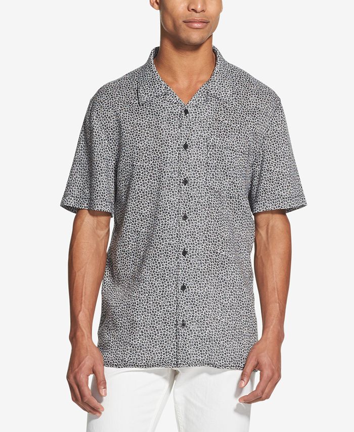 DKNY Men's FloralPrint Linen Shirt Macy's