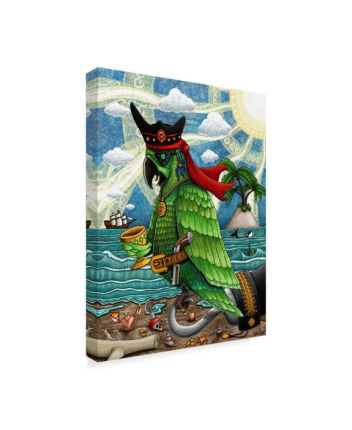 Trademark Global Jake Hose 'Skully Bird' Canvas Art 14" x 19" Macy's