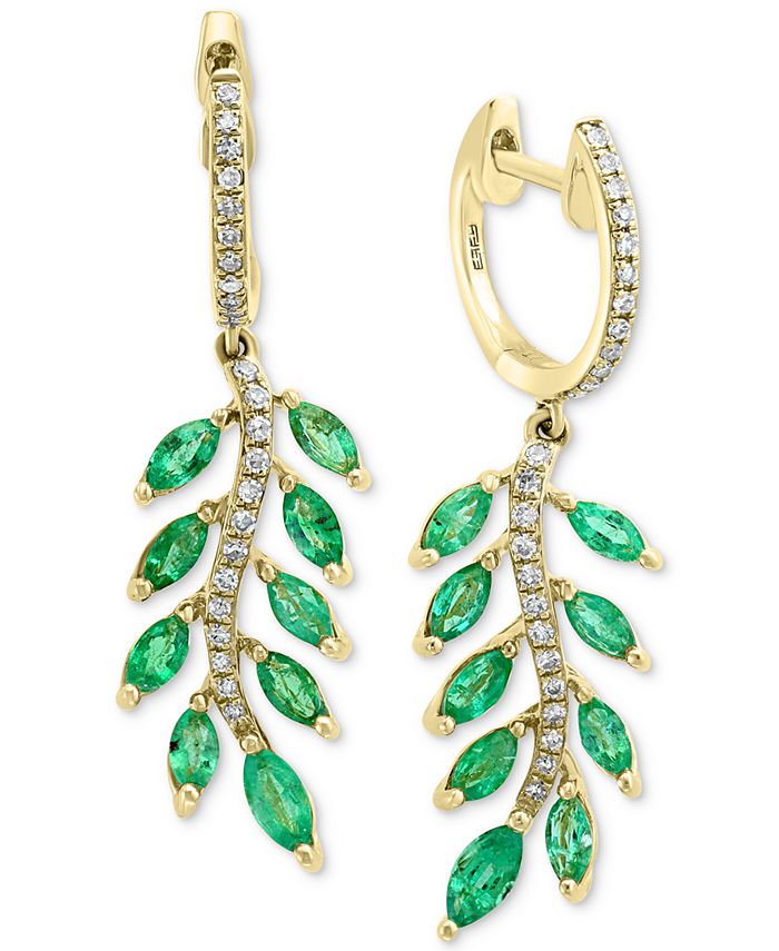 EFFY Collection EFFY® Emerald (1-3/4 ct. t.w.) & Diamond (1/5 ct. t.w ...