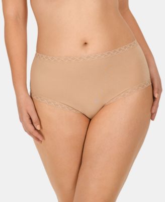 Women's Bliss Lace-Trim High Rise Cotton Brief 755058