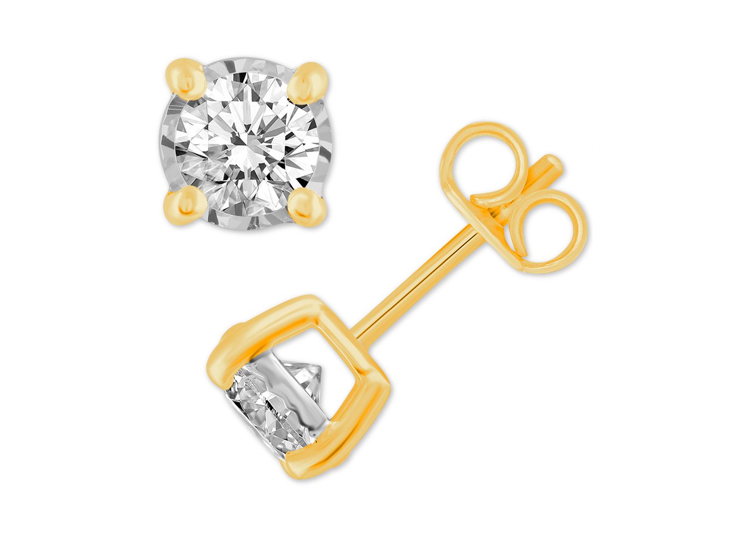 Diamond Stud Earrings (3/4 ct. t.w.) in 14k White, Yellow or Rose Gold