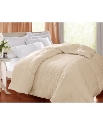 BLUE RIDGE WHITE GOOSE FEATHER DOWN 400 THREAD COUNT DAMASK COMFORTERS