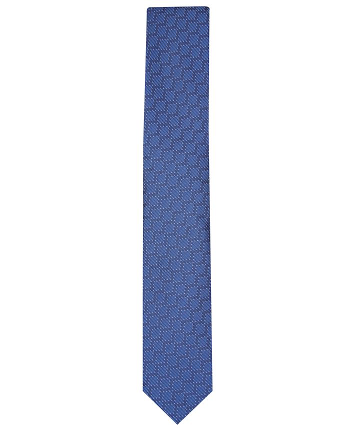 Alfani Mens Slim Geometric Tie Red Size Regular 2 main image 1