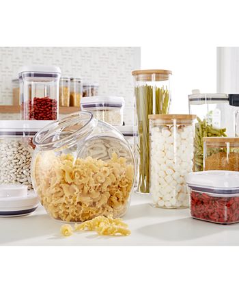 Honey Can Do - 4-Pc. Glass & Bamboo Canister Set