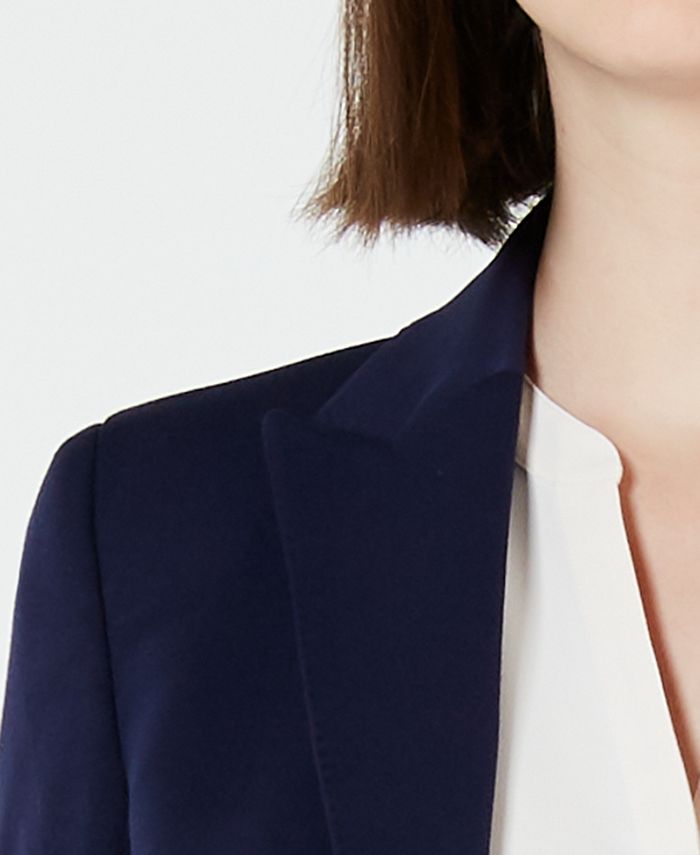 Anne Klein Peaked One-Button Blazer & Reviews - Jackets & Blazers ...