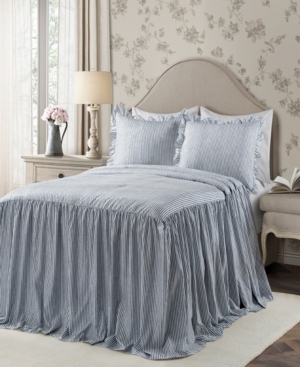 Ticking Stripe 2-Piece Twin Bedspread Set
