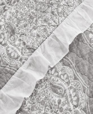 Lucianna Ruffle Edge Cotton 3-Pc. Bedspread Set, King