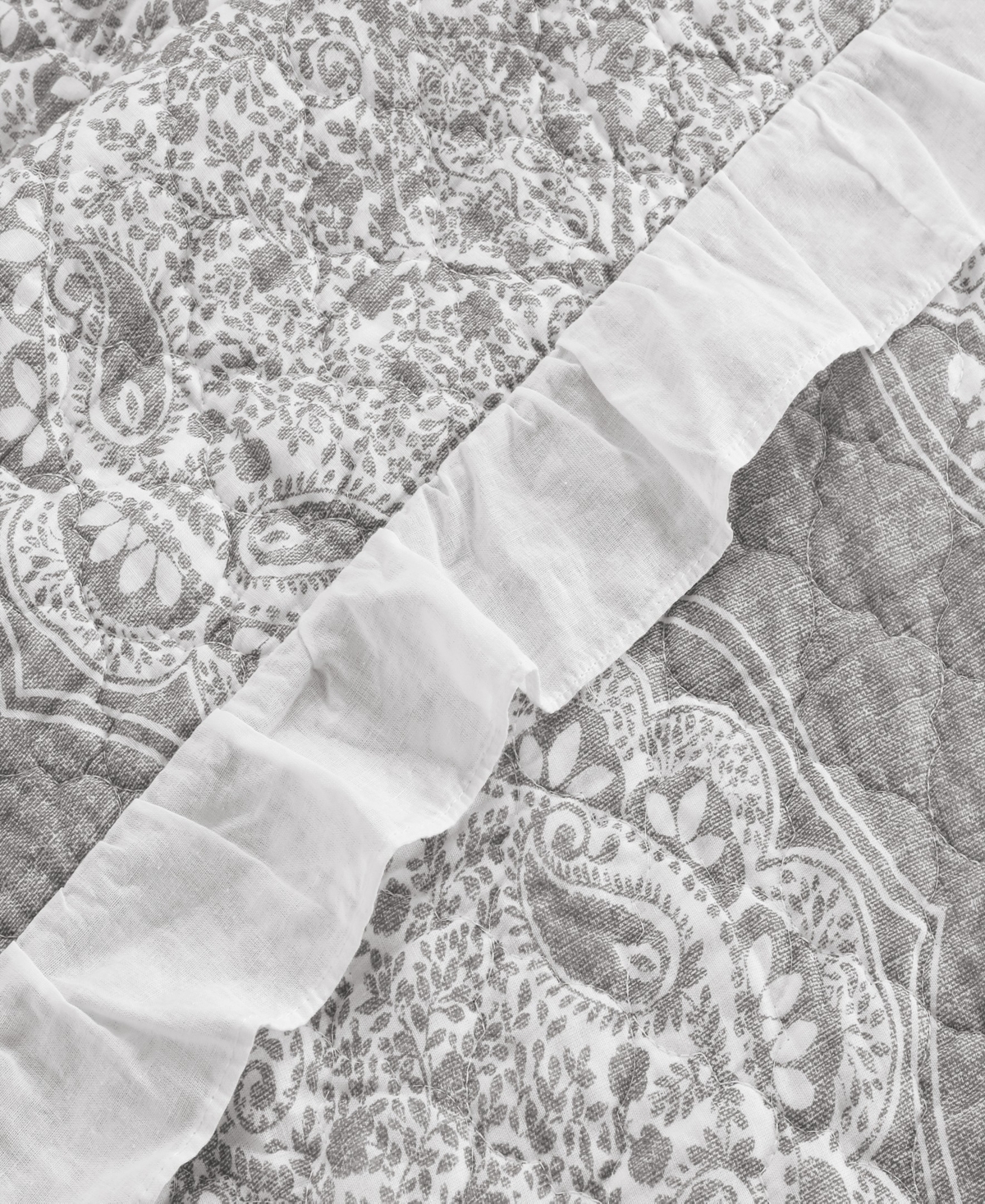 Lush Decor Lucianna Ruffle Edge Cotton 3Pc Bedspread Set