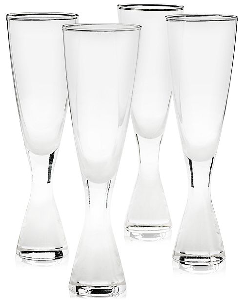 Hotel Collection CLOSEOUT! Plateau Champagne Glasses, Set of 4, Created