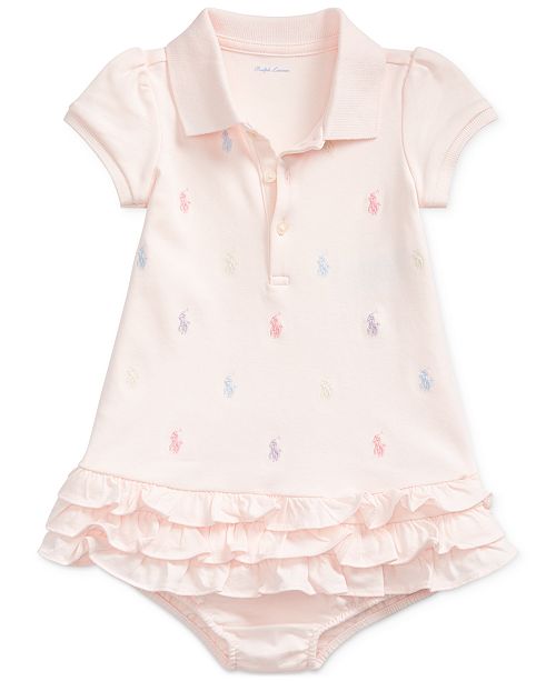 Polo Ralph Lauren Ralph Lauren Baby Girls Embroidered Polo Dress ...