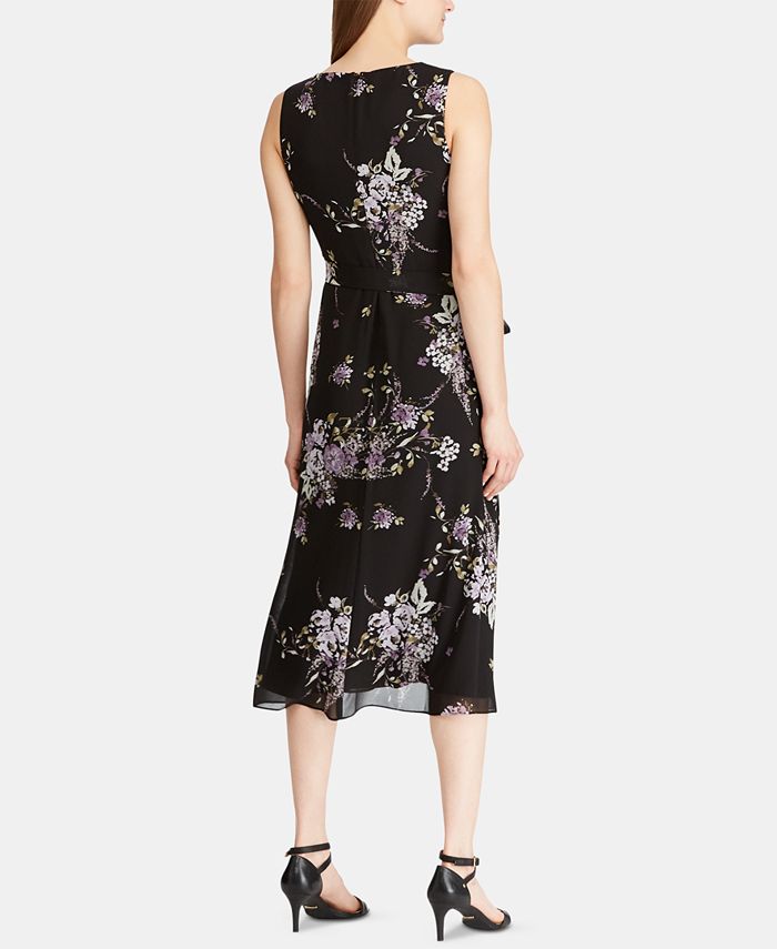 Lauren Ralph Lauren Floral-Print Georgette Midi Dress & Reviews ...