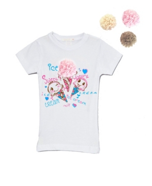 image of Mi Amore Gigi Little and Big Girls Interchangeable 3D Ice Cream Top