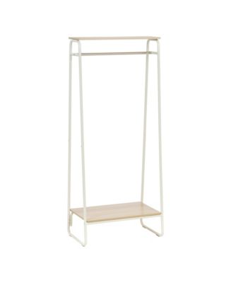 IRIS USA Metal Garment Rack With 2 Wood Shelves - Macy's