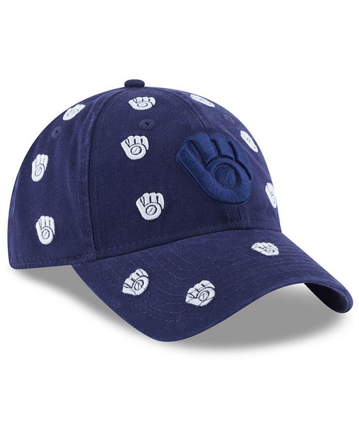 New Era Women's Milwaukee Brewers Logo Scatter Adjustable 9TWENTY Cap ...