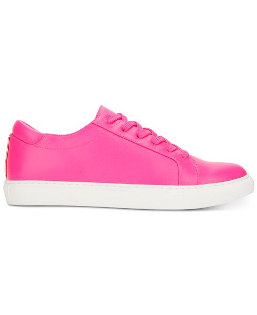 Kenneth Cole New York Women's Kam Fabric Low Top Lace up Fashion Sneakers Blue Size 8 M
