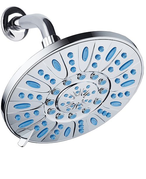 Aquadance Antimicrobial Shower Head, Aqua Blue Jets & Reviews