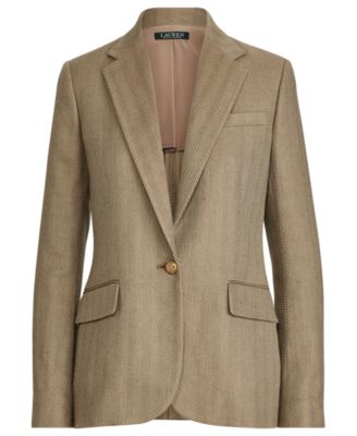 Lauren Ralph Lauren Herringbone Tweed Blazer