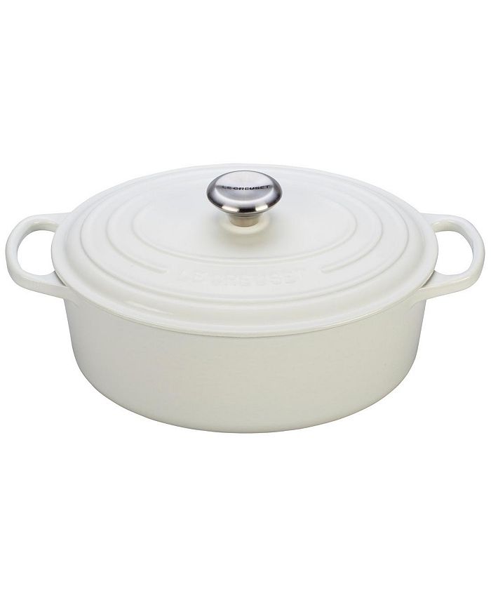 Le Creuset Signature Enameled Cast Iron 5 Qt. Oval French Oven - Macy's