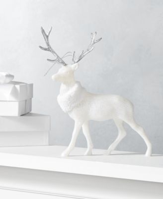 Holiday Lane - Shine Bright White Reindeer Ornament