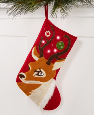 Holiday Lane - Reindeer Stocking