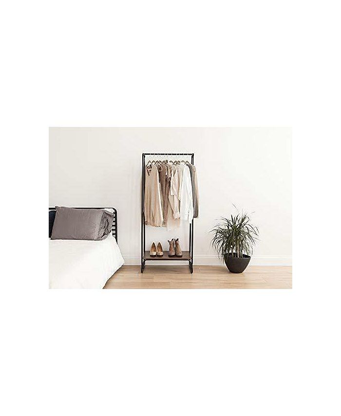 IRIS USA Metal Garment Rack With Wood Shelf Macy's