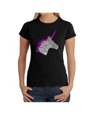 image of Women-s Word Art T-Shirt - Unicorn