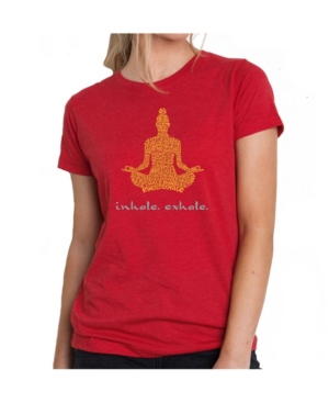 image of Women-s Premium Word Art T-Shirt - Inhale Exhale