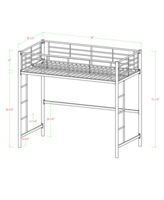 Walker Edison Premium Metal Full Size Loft Bed