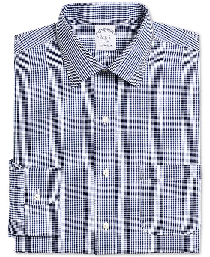 Brooks Brothers Men's Navy Dress Shirt - Macy's