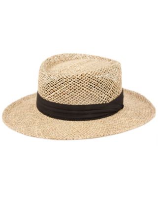 Epoch Hats Company Gambler Straw Hat with Grosgrain Band - Macy's