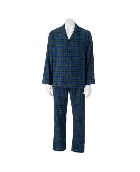 Hanes Platinum Hanes Men's Flannel Plaid Pajama Set & Reviews - Pajamas ...