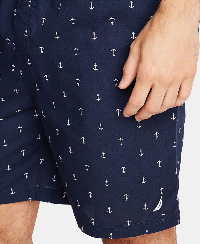 Nautica Men's Cotton Anchor-Print Pajama Shorts - Macy's