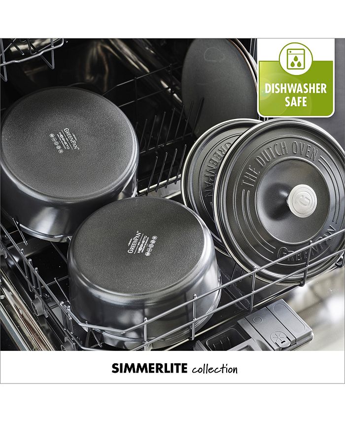 GreenPan SimmerLite Cast Aluminum 6.5Qt. Ceramic Nonstick Oval Dutch