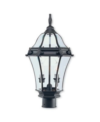 Livex - Fleur de Lis 2-Light Outdoor Post Lantern