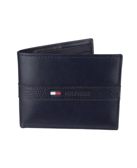 Tommy Hilfiger Men's Premium Leather RFID Passcase