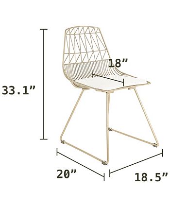Adore Décor - Vivi Dining Chair, Quick Ship (Set of 2)