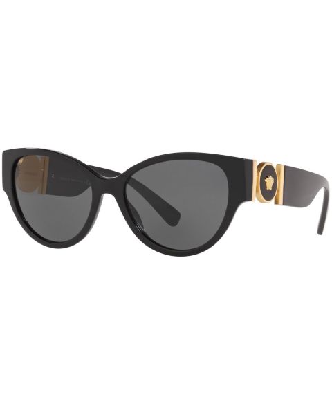 Женские солнцезащитные очки Versace VE4368, цвет: Чёрный / Серый